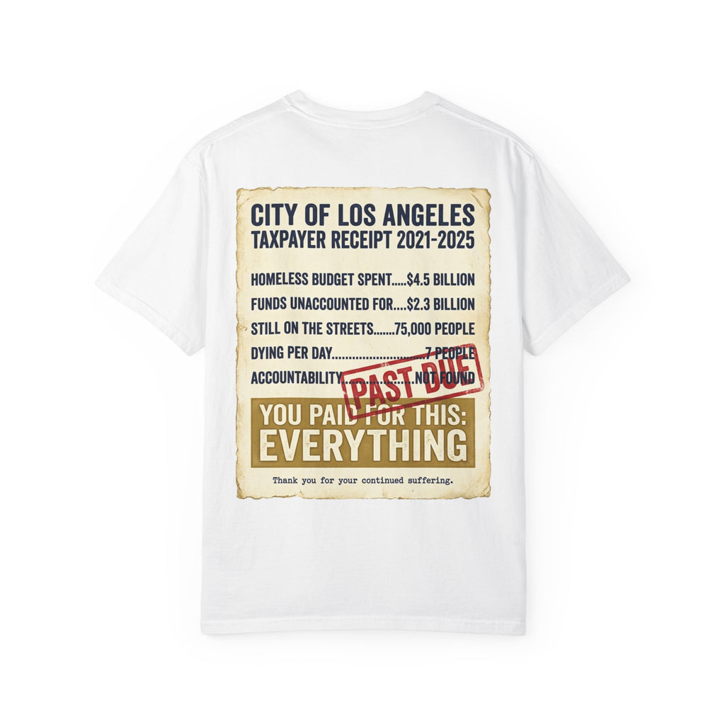 "Falconee | LA The Crapital of Corruption" Heavyweight Political Satire T-Shirt"-Comfort Colors 1717