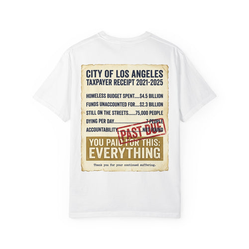 "Falconee | LA The Crapital of Corruption" Heavyweight Political Satire T-Shirt"-Comfort Colors 1717